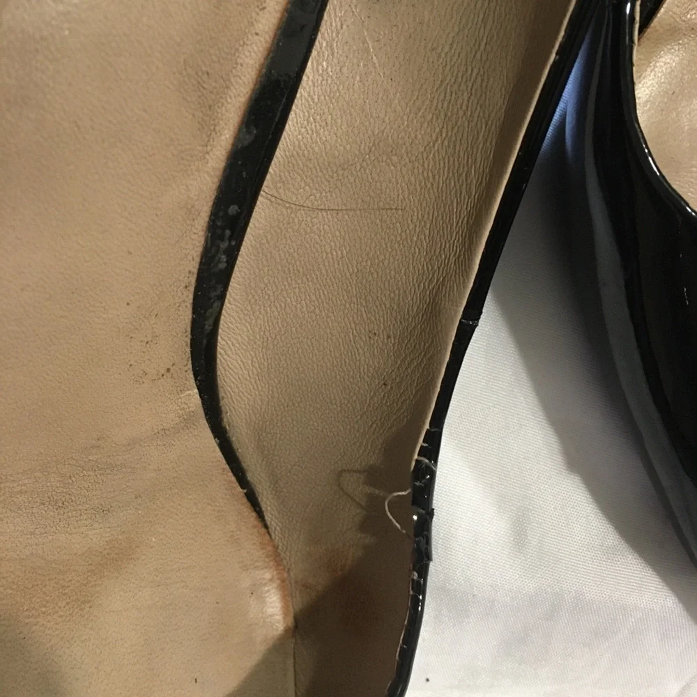 Tory Burch Black Heels with Gold Accent - Picture 8 of 8